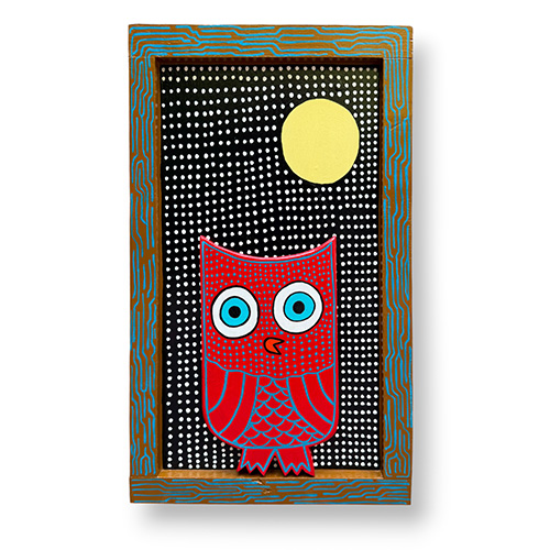 Chris Allison 15x24 Red Hootie Hooooo! WP6334